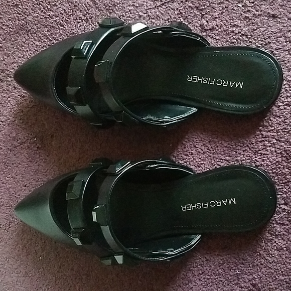 Marc Fisher Searli Mule black shoe - Picture 3 of 6